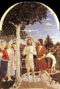 Piero della Francesca The christening of Christ oil on canvas